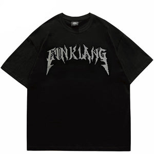 FUNKLANG Logo Casual T-Shirt , - Streetwear T-Shirts - Slick Street