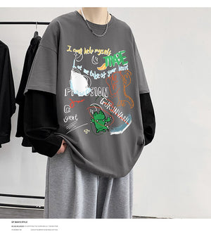 I Can't Help Myself Art Long Sleeve , - Streetwear Shirt - Slick Street