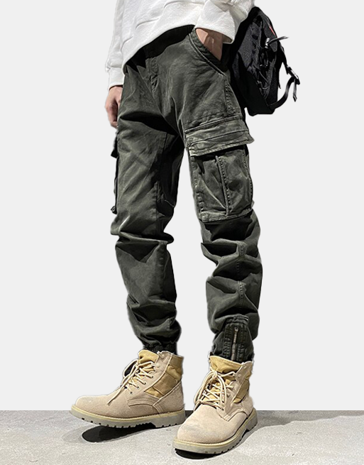 C1 Cargo Pants 40, Army Green - Streetwear Cargo Pants - Slick Street