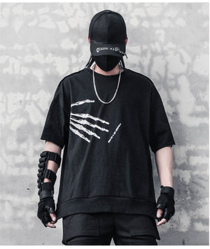 Skeleton Hand T-Shirt , - Streetwear Tee - Slick Street