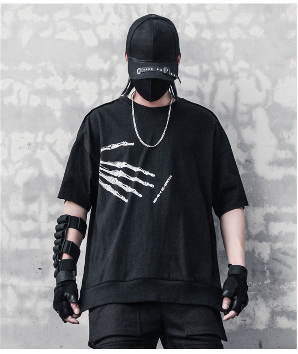 Skeleton Hand T-Shirt ,  - Streetwear Tee - Slick Street