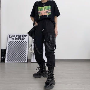 Dark Ribbons Cargo Pants , - Streetwear Cargo Pants - Slick Street
