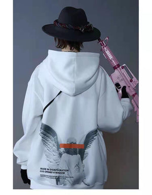 Angel God Hoodie , - Streetwear Hoodie - Slick Street