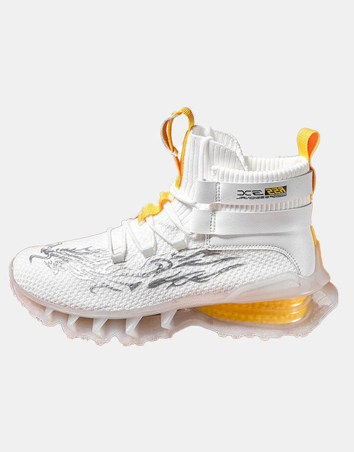 RS5 XS White Yellow, EU 39 - UK 6 - US 7 - Streetwear Shoes - Slick Street