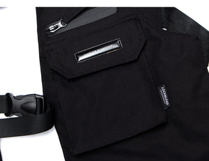 Techwear LOCKNLOAD Black Vest , - Streetwear - Slick Street