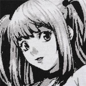 Vintage Japanese Anime Girl Knitted Sweater , - Streetwear Sweatshirts - Slick Street