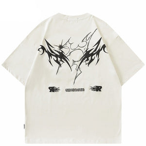 Splatter Fire Flame Texture T-Shirt , - Streetwear T-Shirts - Slick Street