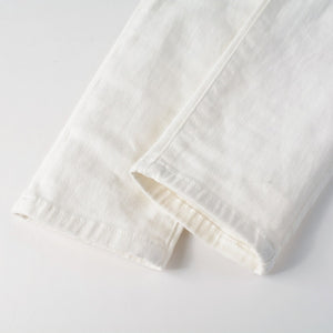 White Distressed Rhinestone Slim Jeans , - Streetwear Jeans - Slick Street