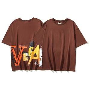 Bronze Vegas Star Loose-Fit T-Shirt , - Streetwear T-Shirts - Slick Street