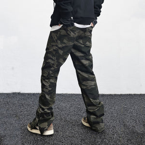 AM23 Straight Camo Cargo Pants , - Streetwear Cargo Pants - Slick Street