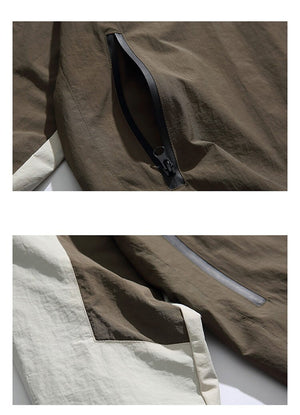 Two Tone Windbreaker Jacket , - Streetwear Jacket - Slick Street