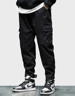 P2 Cargo Pants with Velcro Straps , - Streetwear Cargo Pants - Slick Street