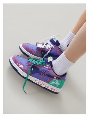 SB Flower Skate Sneakers , - Streetwear Shoes - Slick Street