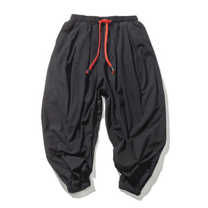 Red String Harem Pants , - Streetwear Pants - Slick Street