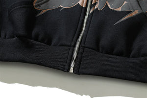 Tiger Beast 'S' Zip Hoodie , - Streetwear Hoodie - Slick Street