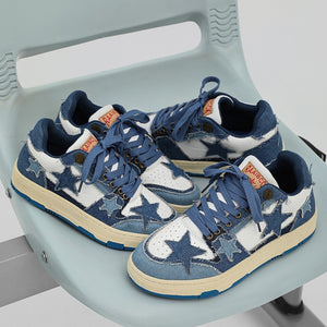 Star Eli1 Skate Sneakers - Blue , - Streetwear Shoes - Slick Street