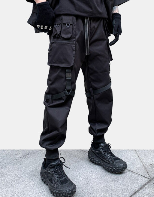 Black IV Cargo Pants , - Streetwear Cargo Pants - Slick Street