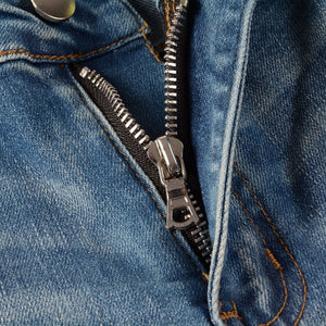 Sapphire Distressed Rhinestone Slim Jeans , - Streetwear Jeans - Slick Street