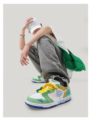 SB Flower Skate Sneakers , - Streetwear Shoes - Slick Street