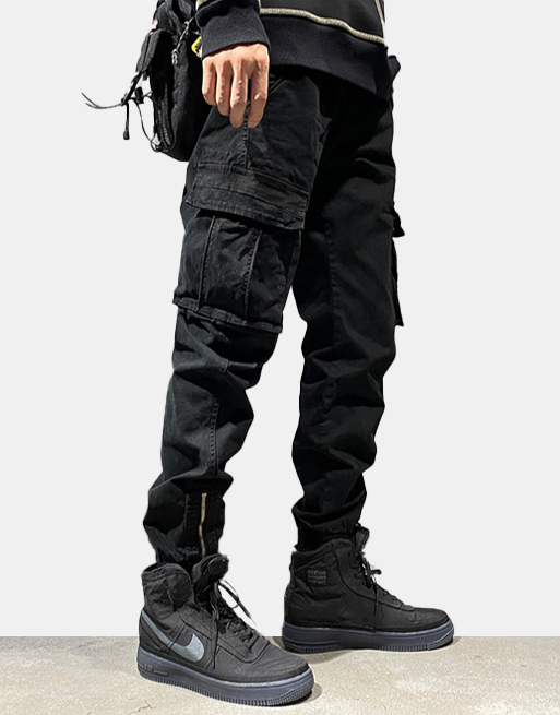 C1 Cargo Pants Black, 40 - Streetwear Cargo Pants - Slick Street