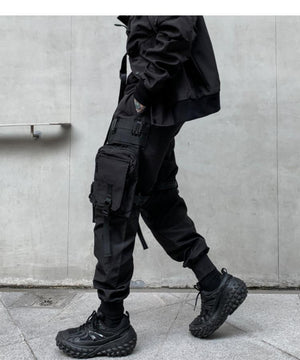 BlackOut Cargo Pants V2 , - Streetwear Cargo Pants - Slick Street