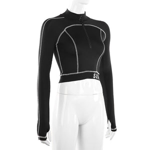 Sure Slim Cropped Top , - Streetwear Tops - Slick Street