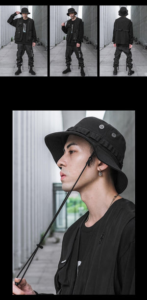 THECROXX #1B Boonie Wide Brim Hat , - Streetwear Hats - Slick Street