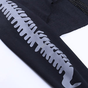 Demon Wings With Metal Chain Hoodie , - Streetwear Hoodie - Slick Street