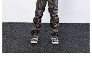 Camo R1 Full Length Pants , - Streetwear Pants - Slick Street