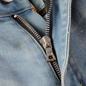 Light Blue Distressed Onyx Rhinestone Slim Jeans , - Streetwear Jeans - Slick Street