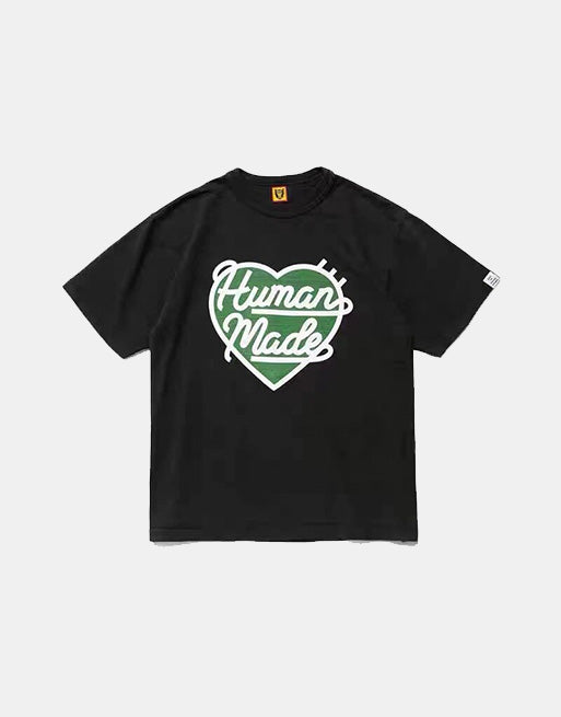 ヒューマンメイド Heart T-Shirt Black/Green-