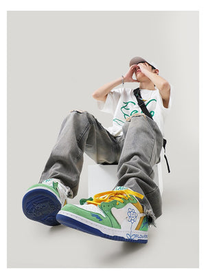 SB Flower Skate Sneakers , - Streetwear Shoes - Slick Street
