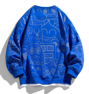 Robotic Mechanism Mode Sweatshirt , - Streetwear Sweatshirts - Slick Street