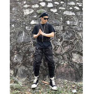 Dark Overseas V1 Cargo Pants , - Streetwear Cargo Pants - Slick Street
