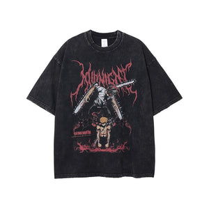 Chainsaw Man 'Midnight Shadows' Anime T-Shirt , - Streetwear T-Shirts - Slick Street