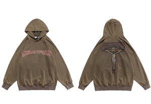MADEEXTREME 'The Lord' Washed Hoodie , - Streetwear Hoodie - Slick Street
