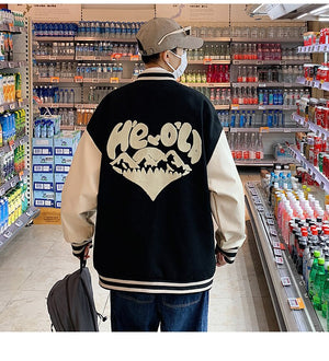 He'lo Optics Varsity Jacket , - Streetwear Jacket - Slick Street