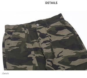 AM23 Straight Camo Cargo Pants , - Streetwear Cargo Pants - Slick Street
