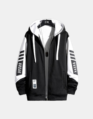 Break Raglan Sleeve Hoodie , - Streetwear Hoodie - Slick Street