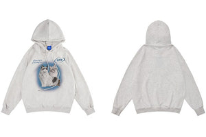 Champion Cat Graphic Hoodie , - Streetwear Hoodie - Slick Street