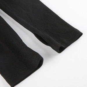 Suchcute Hollow Black Bodysuit , - Streetwear Bodysuit - Slick Street