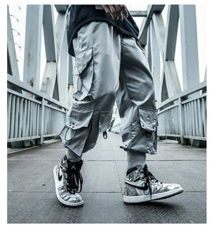 Dark Cosmic Cargo Pants , - Streetwear Cargo Pants - Slick Street