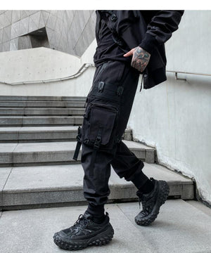 BlackOut Cargo Pants V2 , - Streetwear Cargo Pants - Slick Street