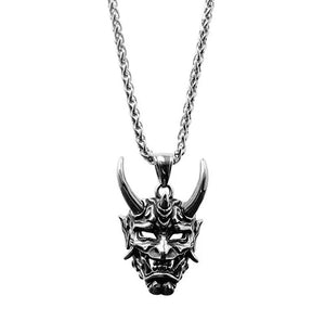 Demon Samurai Necklace , - Streetwear Jewellery - Slick Street