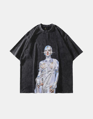 Nebula 'The Robot' Graphic T-Shirt , - Streetwear T-Shirts - Slick Street