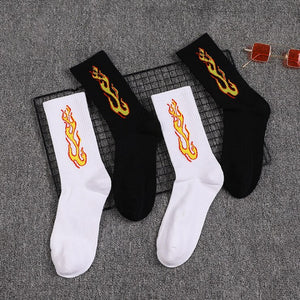 Flame Socks , - Streetwear Socks - Slick Street