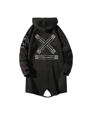 Techwear Long Jacket , - Streetwear Jackets - Slick Street