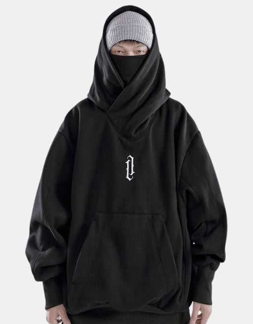 Ninja Hoodie Black, XS - Streetwear Hoodie - Slick Street