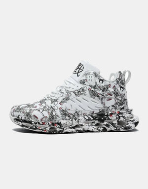 Graffiti Y3 Sneakers white, EU 39 - UK 6 - US 7 - Streetwear Footwear - Slick Street