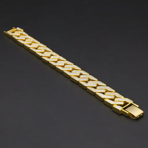 Sand Blast. Iced Cuban Bracelet ,  - Streetwear Jewellery - Slick Street